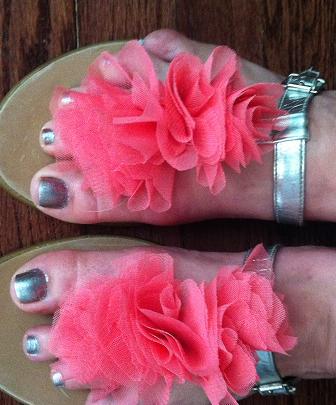 DIY - Ruffle Sandals Revamp