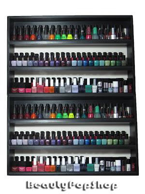 This polish rack is actually equivalent to double the BeautyPopShop Queen