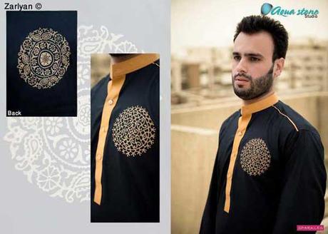 Men Printed Kurta Shalwar Eid Collection 2012 from Sparkles a Natty and Gracious Collection