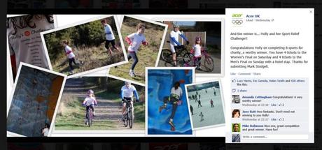 facebook Olympic Mountain Biking Tickets – Thanks Acer!