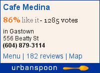 Cafe Medina on Urbanspoon