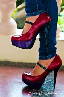 Red and Purple Heels