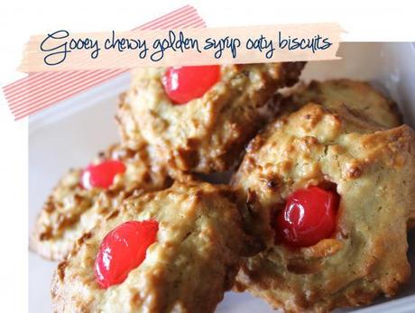 gooey oaty biscuits Recipe – Gooey Chewy Oaty Biscuits & a cup of tea!
