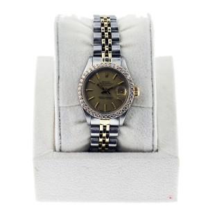 Pre-Owned Rolex Datejust 6917 Two-tone Ladies Watch with Diamond Bezel