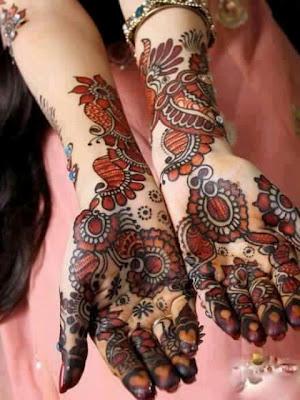 Stylish Eid Hand Mehndi Designs 2012 For Girls