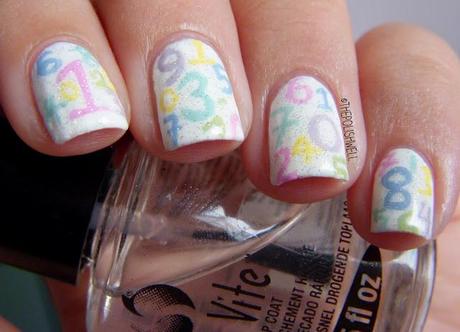 Nail Ideas: Back to School Nails! Pastel numbered nails!