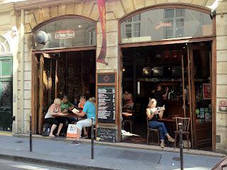 A Parisian pub in the Marais area of Paris