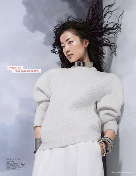 Du-Juan-Benjamin-Kanarek-VOGUE-China-Modern-White-Sept-2012-7 Super Model Du Juan in Modern White Photographed by Benjamin Kanarek for VOGUE China