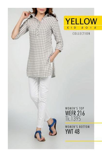 Yellow Eid Wear Collection 2012 for Men and Women with Chichi and Voguish Aspect