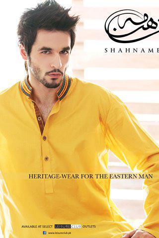 Kurta Shalwar Designs for Men by Shahnameh for Eid 2012 with Beguiling and Beateous Colours