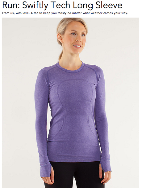 Lululemon yoga run swiftly tech long sleeve short mn minnesota stylist the laws of fashion trends tips promo code