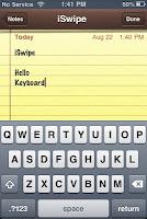 iSwipe - An Swype-like Keyboard for iDevices