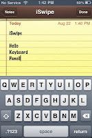 iSwipe - An Swype-like Keyboard for iDevices