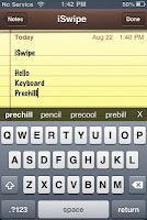 iSwipe - An Swype-like Keyboard for iDevices