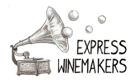 Express Winemakers Logo Development9 Vintage Logo Design