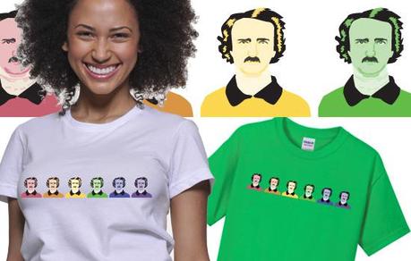 rainbow, Edgar ALlen Poe, colorful, t-shirt, funny