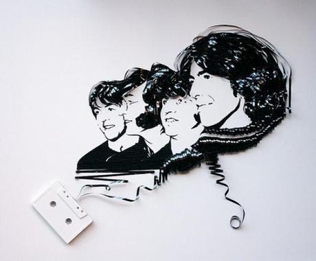 1 Celebrities Made Out Recycled Cassettes | Art