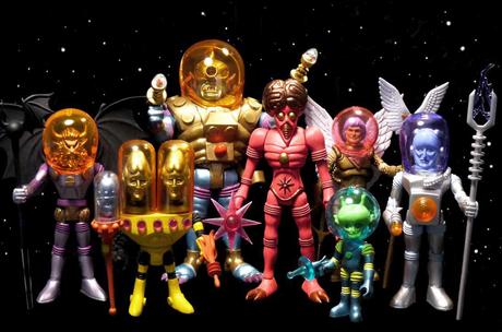 They're Back! The Outer Space Men Return COOL action figures in blazing colorz | @4FourhorsemenDesign