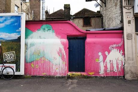 RUN mural in Clapton, London RUN mural in Clapton, London