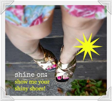 Shine On: Mirrored Leather Sandals