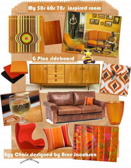 My retro-inpired living room – a vintage sideboard