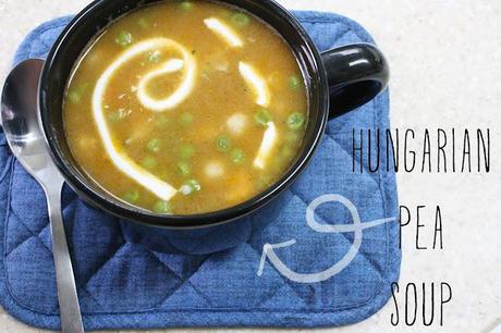 on hungarian pea soup...