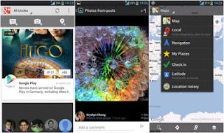 Google+ and Google Maps for Android update