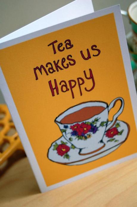 Tea on cards makes us happy!