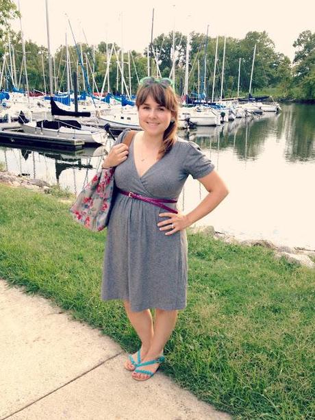 Lost & Found: Cath Kidston Bag & Grey Maternity Dress