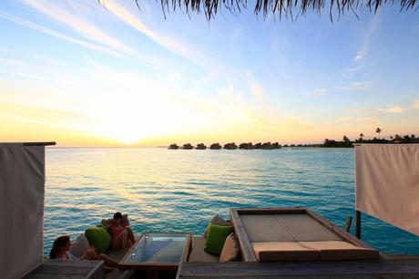 Water Villa deck at sunset, Six Senses Laamu Hotel review: Six Senses Laamu