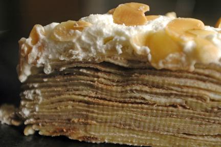 Amaretto Cream Crepe Cake