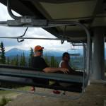 Lauren and Kenin on Ski Lift 2