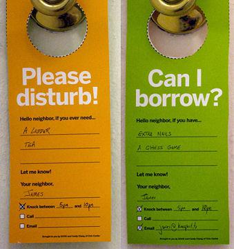 Neighbor Doorknob Hanger Neighbor Doorknob Hanger