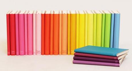 Colourful books from Made With Love stationery blog