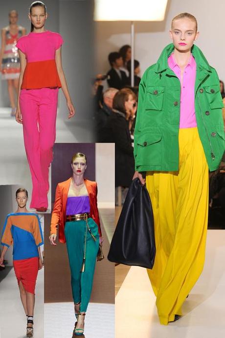 color-blocking runway color blocking fun