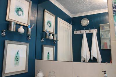 The Transformative Power of Paint: Peacock Blue Bathroom The Transformative Power of Paint: Peacock Blue Bathroom