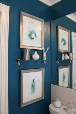 The Transformative Power of Paint: Peacock Blue Bathroom The Transformative Power of Paint: Peacock Blue Bathroom