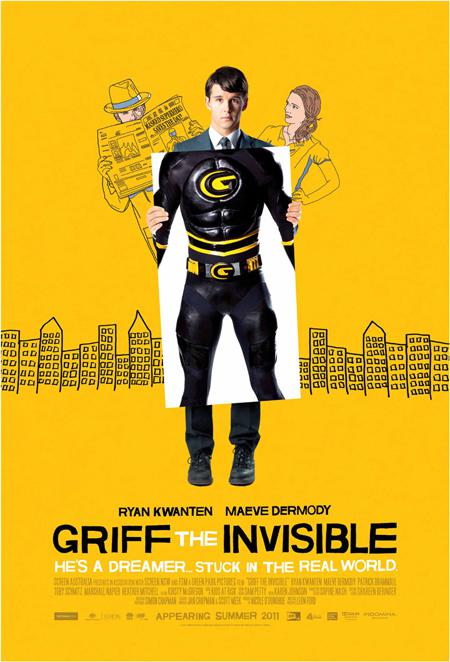 griffposter450 New Poster for Ryan Kwanten’s “Griff the Invisible”