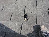 Hole in roof Hole in roof