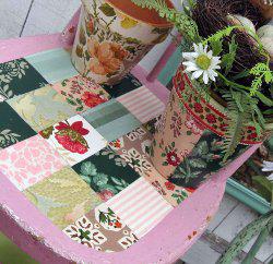 Decoupaged Side Table & Chair
