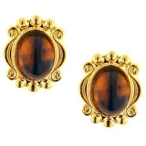81560 tiger eye stud earrings