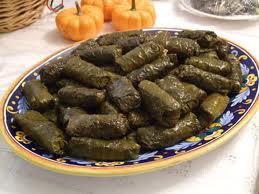 Healthy Green: stuffed grape leaves, can't get more green than this!