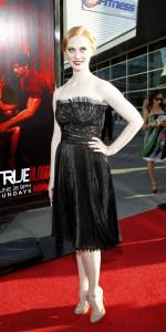 Deborah Ann Woll on the red carpet at the season 4 premiere of True Blood