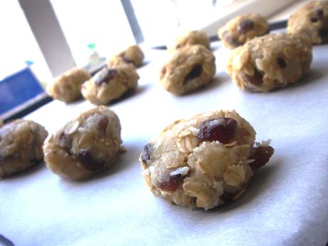 Anzacs waiting to be cooked Mum’s ANZAC biscuits
