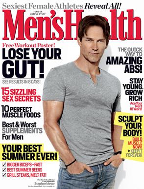 Scans of Stephen Moyer Article in Men’s Health Magazine