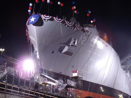 Christening and Launch of Navy Ship