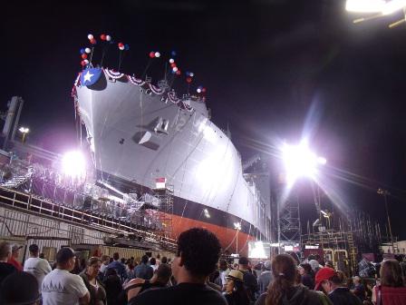 Christening and Launch of Navy Ship