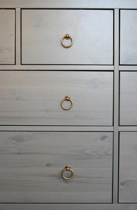 Jackson's nursery: IKEA dresser with new pulls Jackson's nursery: IKEA dresser with new pulls