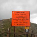 Avalanche Warning Sign