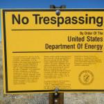 Department of Energy NoTtrespassing